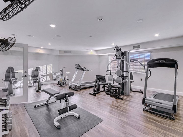 Community Fitness Room at Prescott Lakes Apartments in Prescott, AZ
